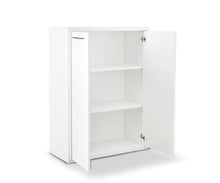 Load image into Gallery viewer, Gammel Low Bookcase with Doors - White