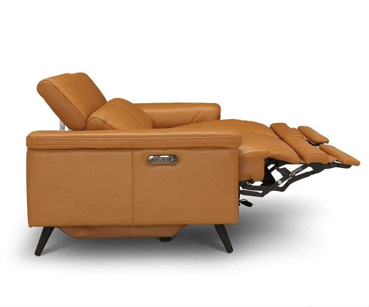 Channing power outlet reclining sofa